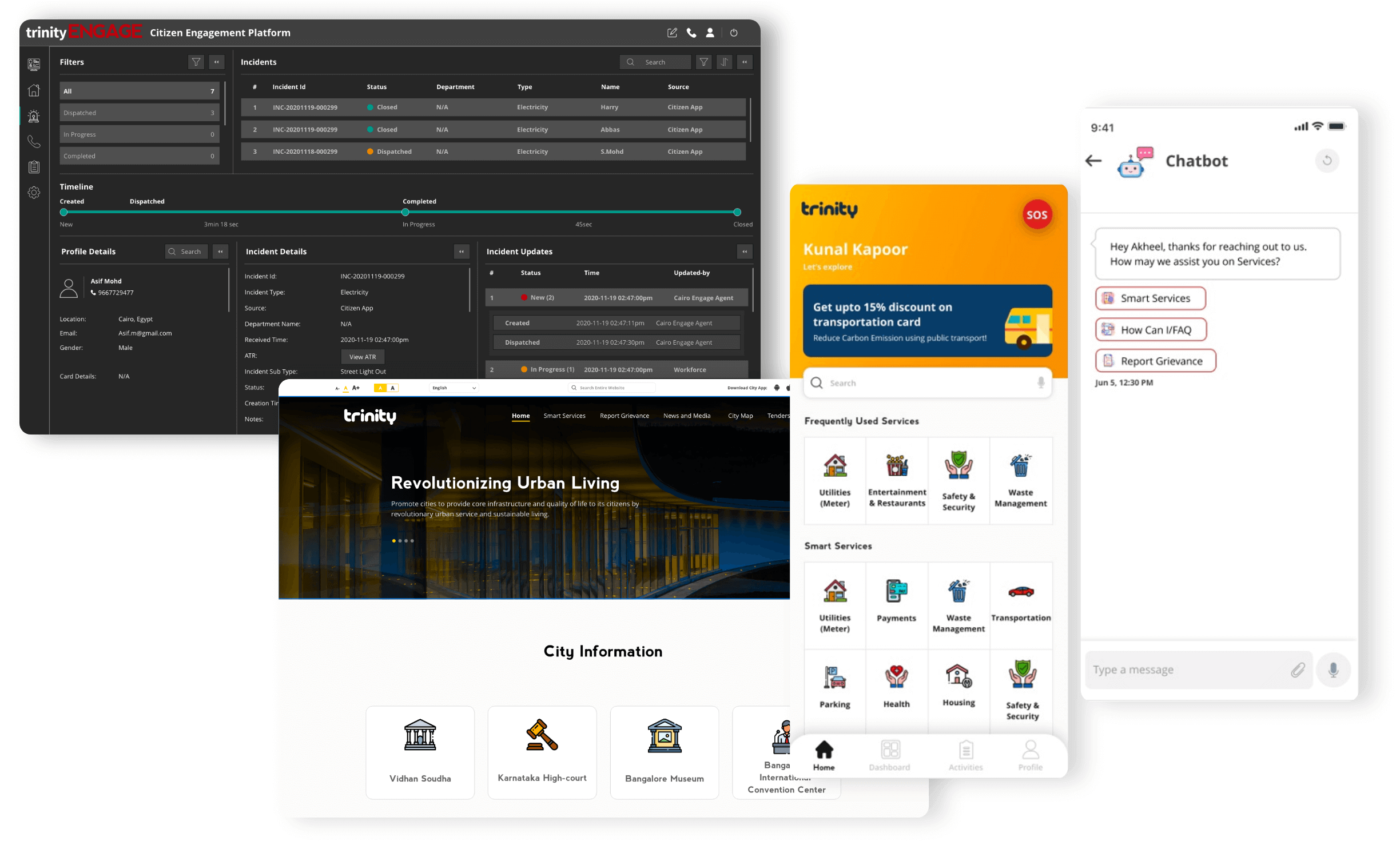 citizen engagement system user interface