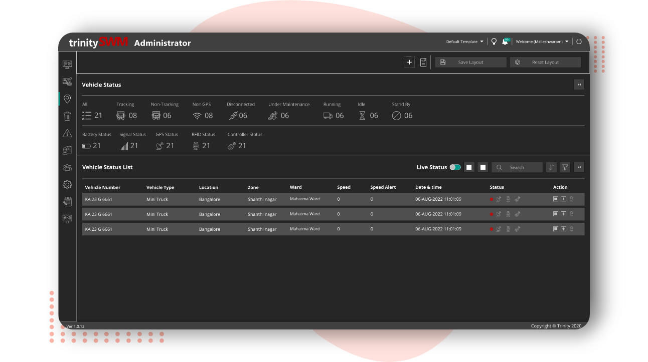 solid waste management interface